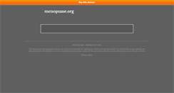 Desktop Screenshot of menopuase.org